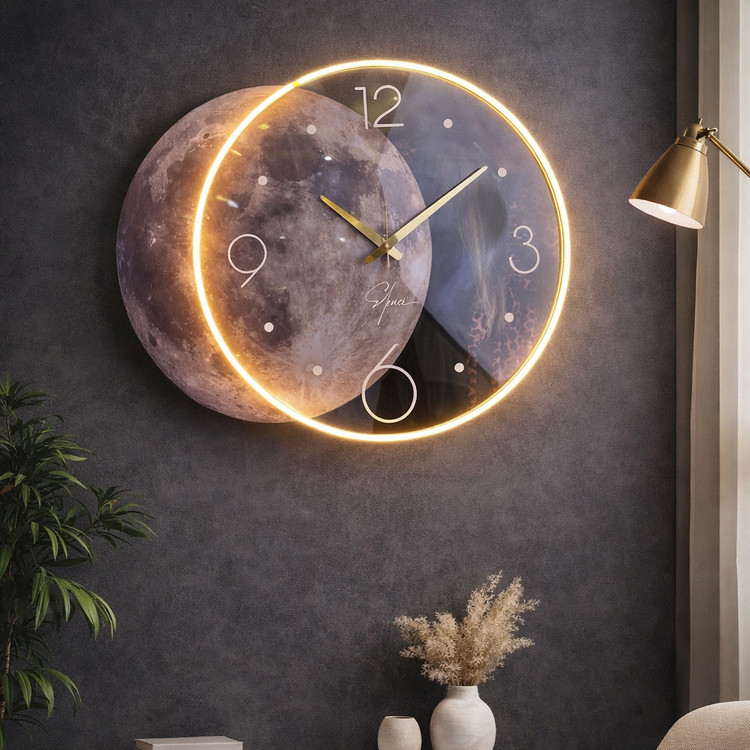 Moon lightning clocks