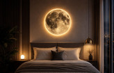 Moon lighting clock