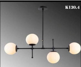 لوستر مدرن خطی مدل K130.4 چهار شعله حبابی